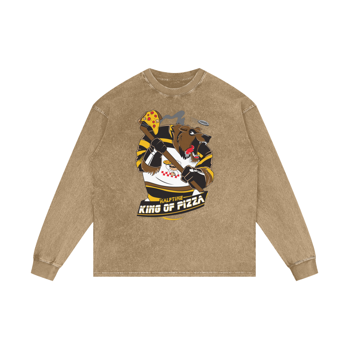 Pizza Bear Long Sleeve T-Shirt