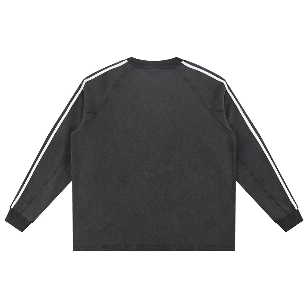 Pizza Grinch Striped Crewneck