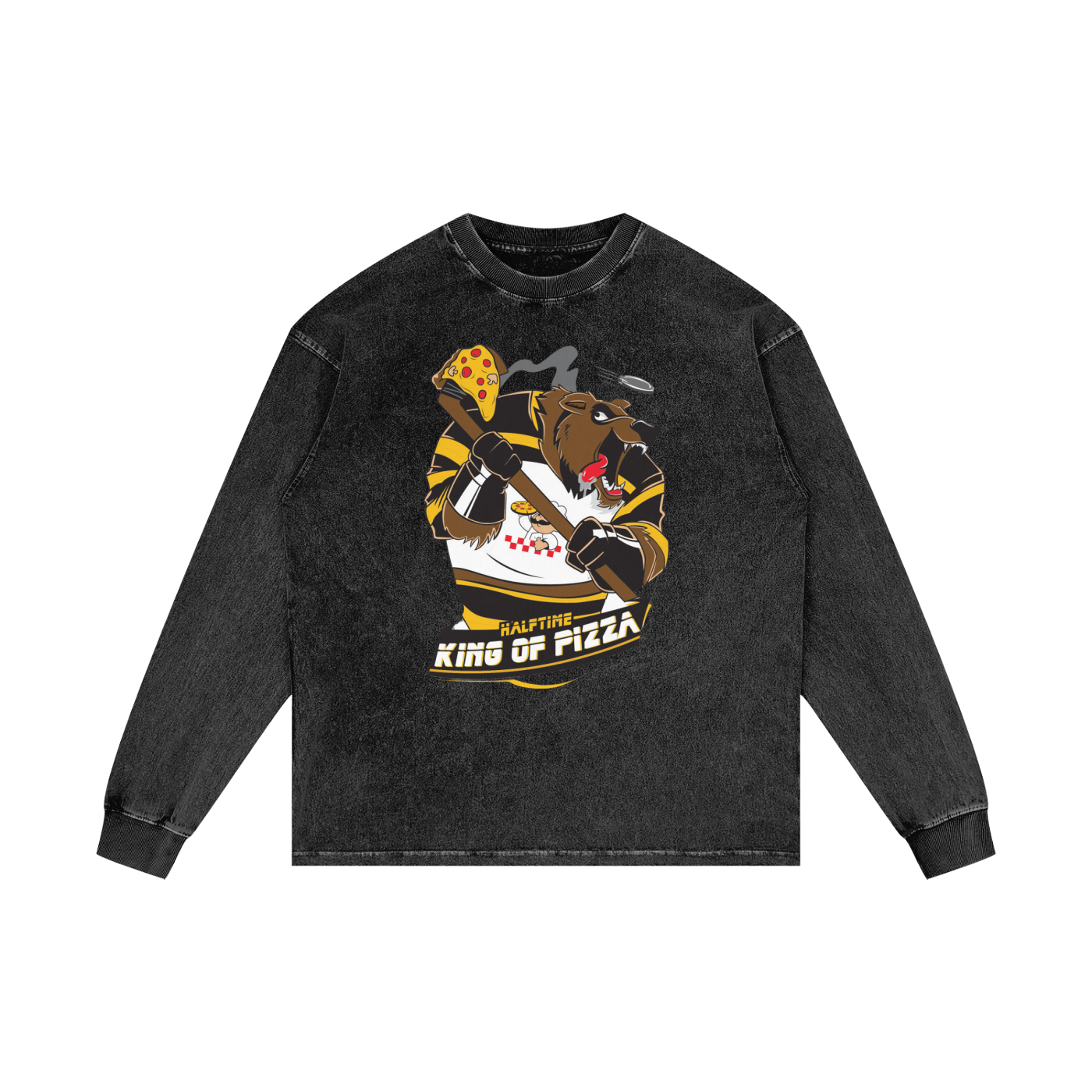 Pizza Bear Long Sleeve T-Shirt